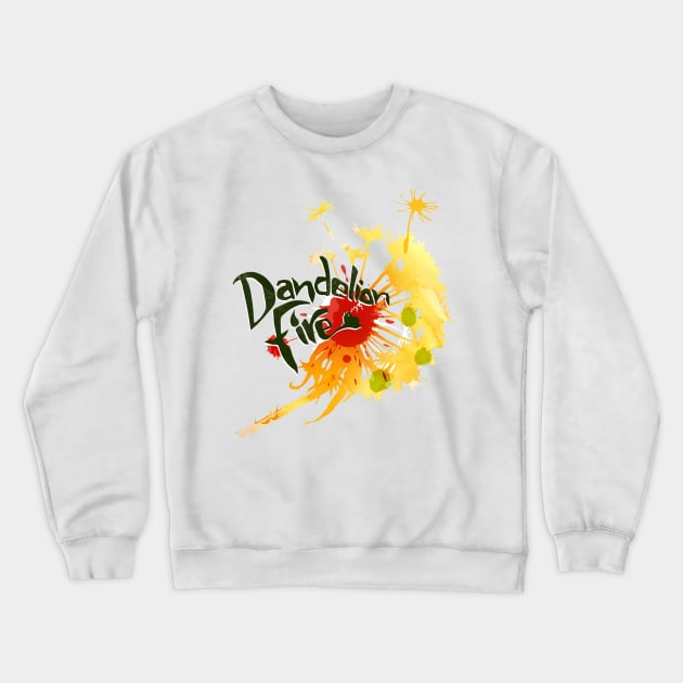 Dandelion Fire Crewneck Sweatshirt by Inchpenny